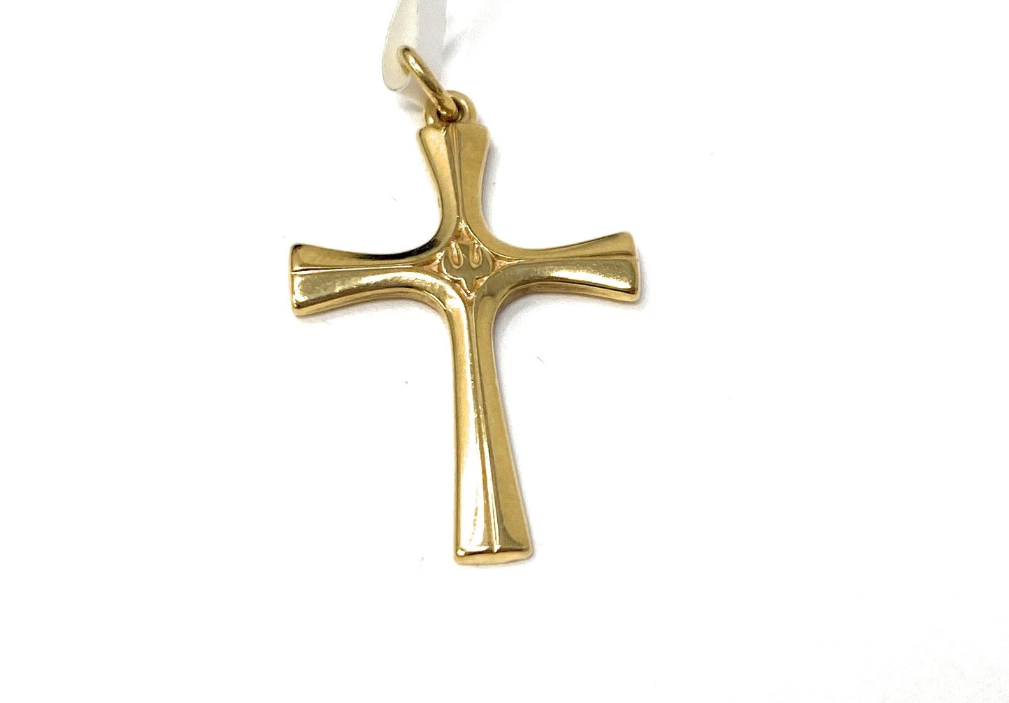 James Avery 14k Yellow Gold Serenity Cross Pendant 1.2in