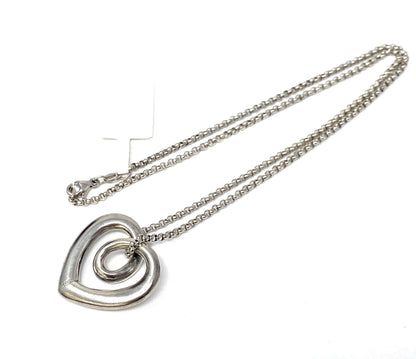 James Avery Floating Heart & Necklace