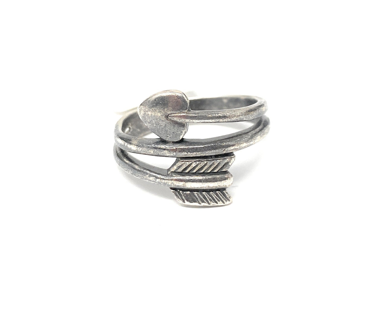 James Avery Heart & Arrow Spiral Ring Size 9