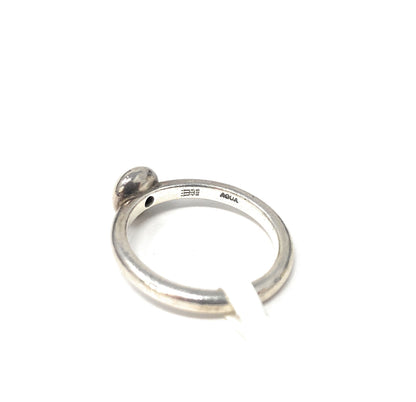 James Avery 925 December Birthstone Blue Zircon Ring