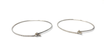 Lot of 2 James Avery 925 Hook-On Hammred Bracelets