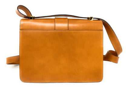 MCM Tracy Visetos Shoulder Bag in Cognac Leather