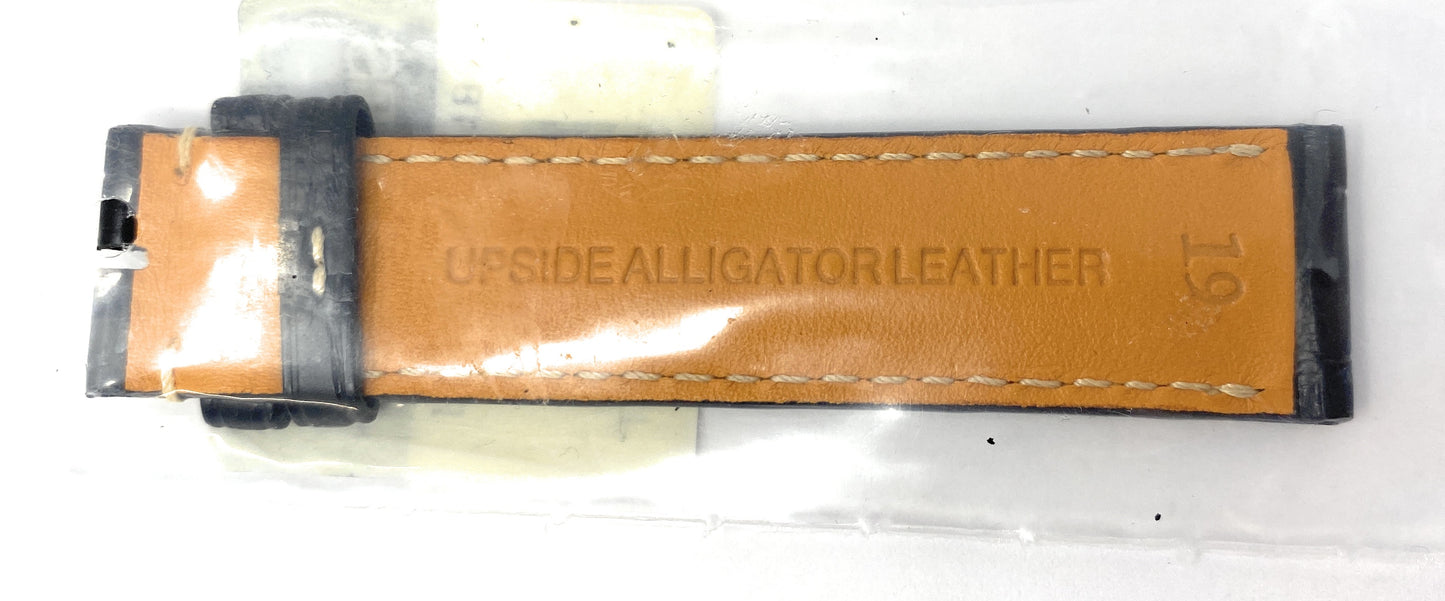 Longines 19" Black Leather Watch Band L682119980