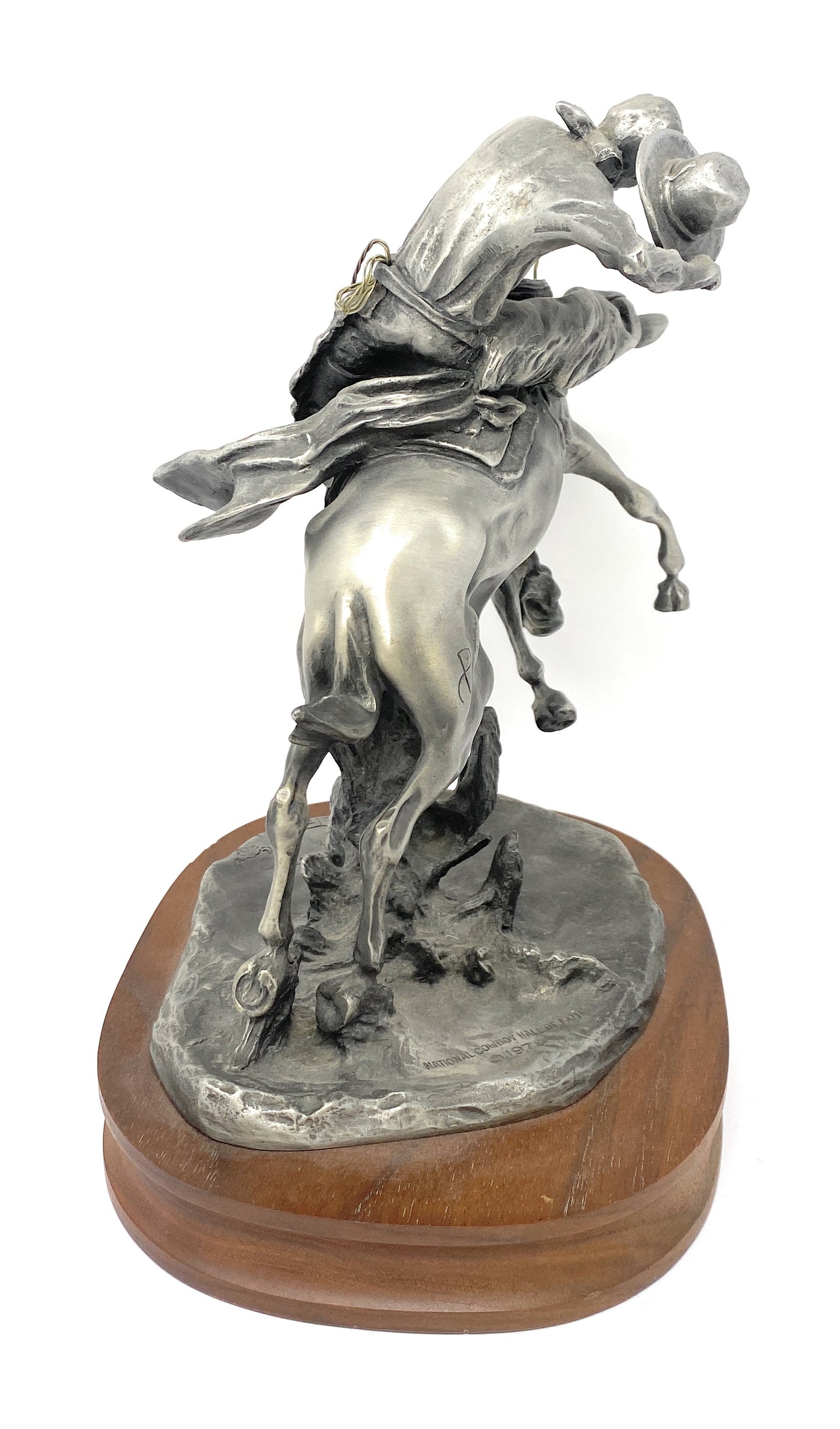 Sculpture of Saddle Bronc Rider "done after A Bronc Twister" 1978