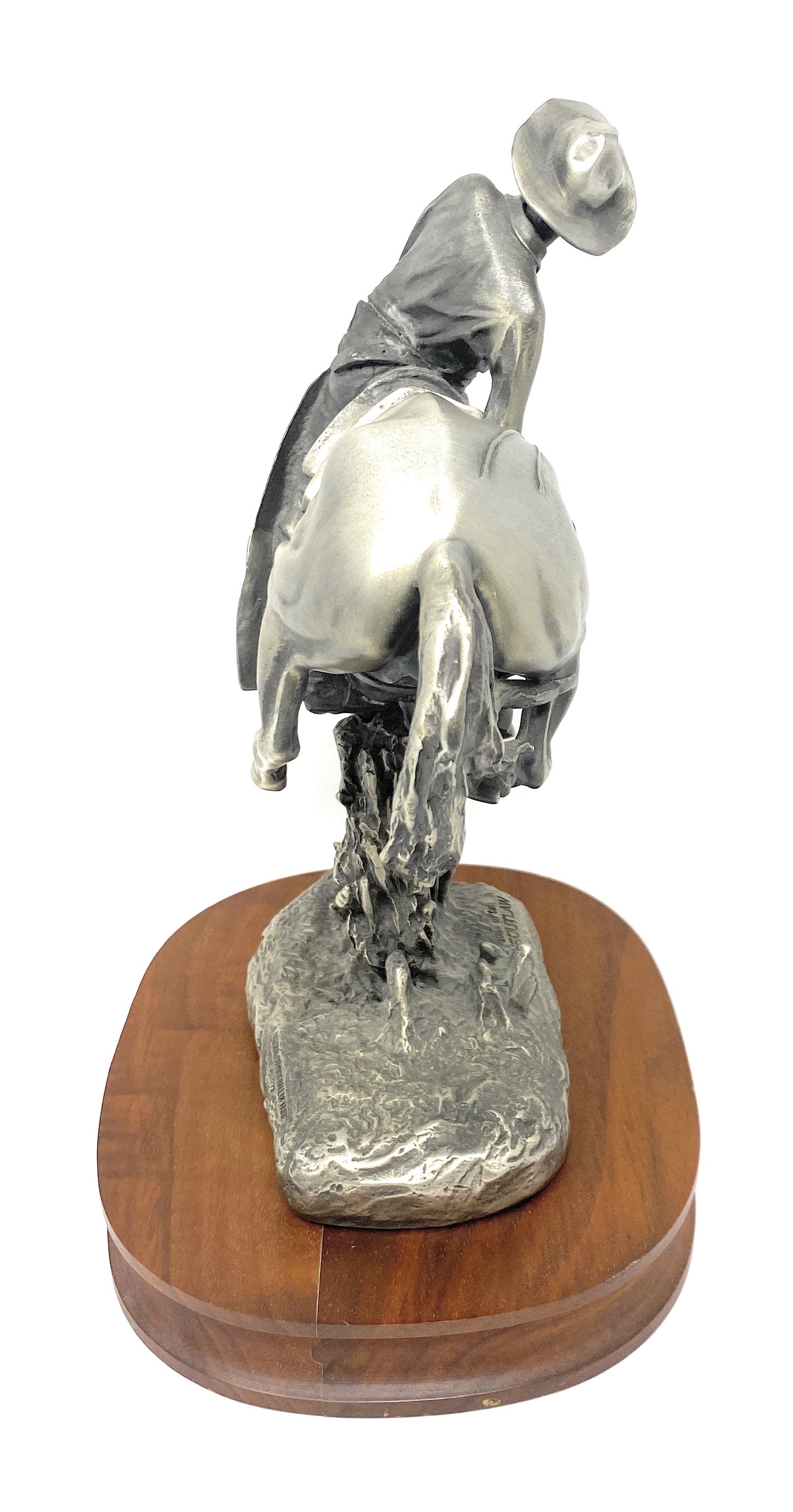 Sculpture of "The Outlaw" by Frederic Remington 1978