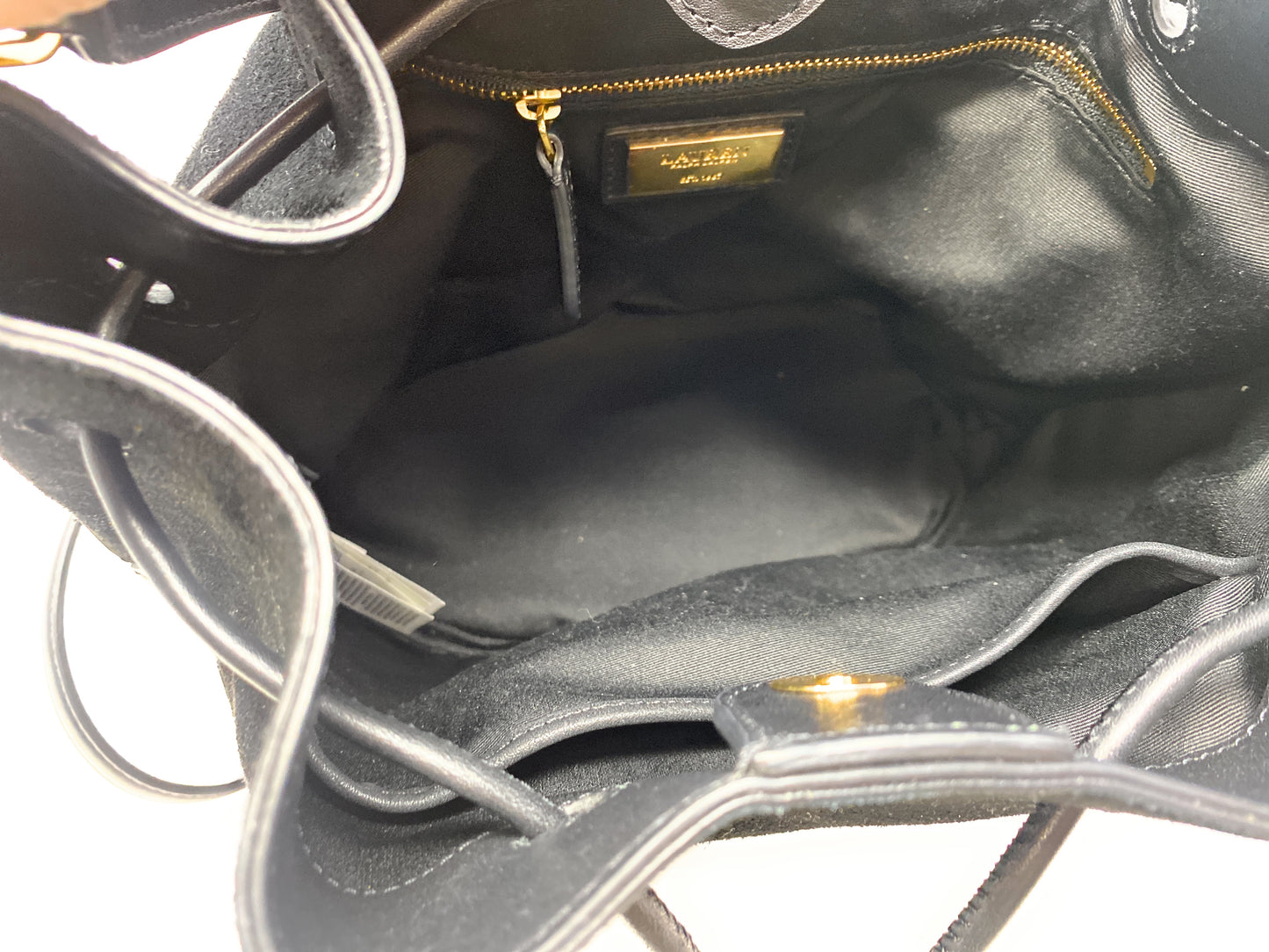 Ralph Lauren Black Suede Bucket Bag