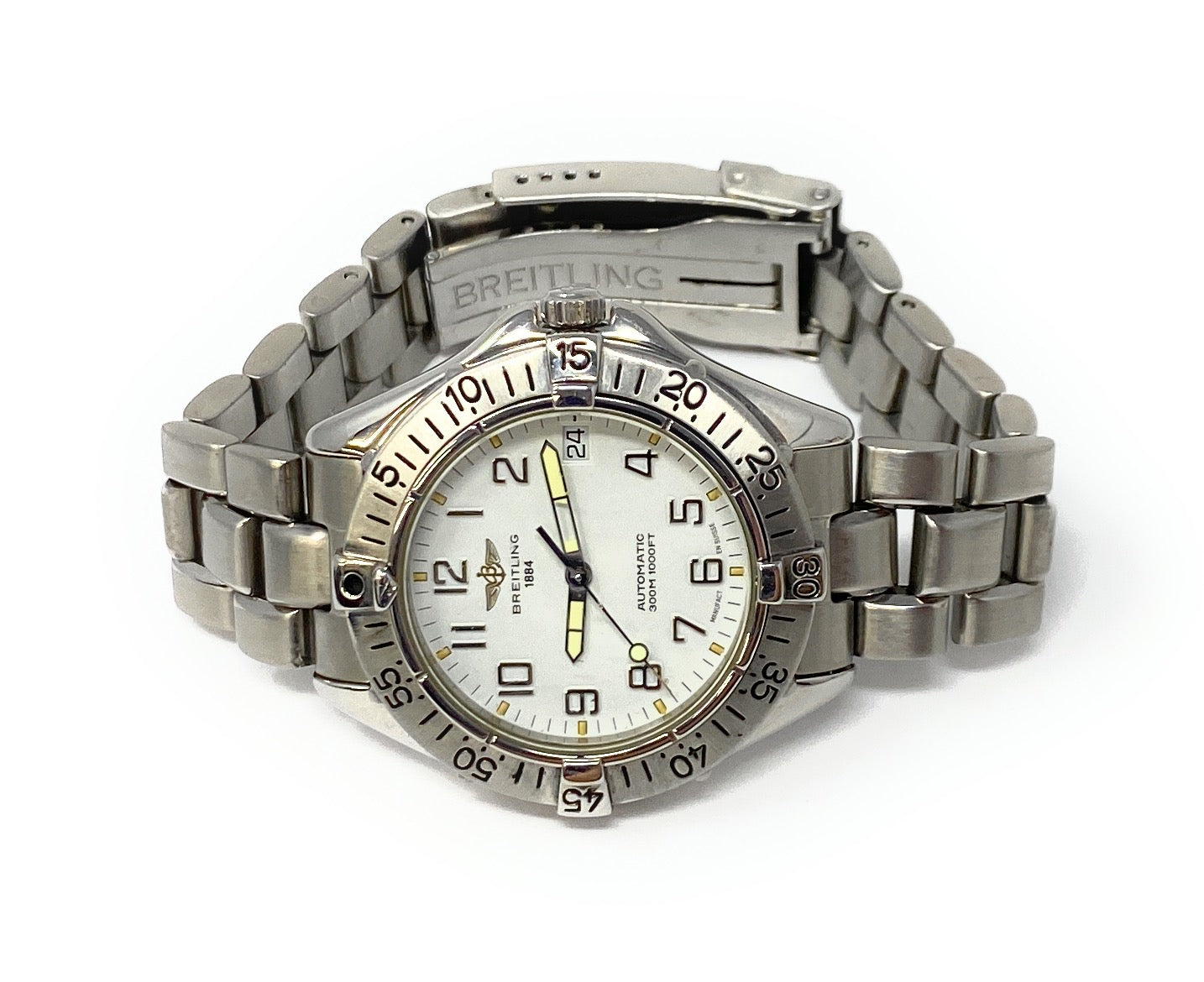 Breitling Colt A17035  Automatic 38mm S. Steel Men's Wristwatch Max Size 7