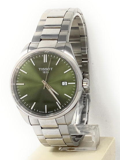 Tissot PR 100 Green Dial Watch T150.410.11.091.00 42mm Max wrist 8" in Box