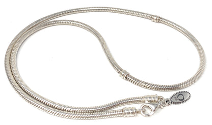 Pandora Cable Snake Chain Choker Necklace Lobster Clasp 17.5 Inches
