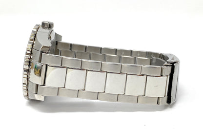 Bulova Men's Blue Dial, Silver Quartz Watch 98A194