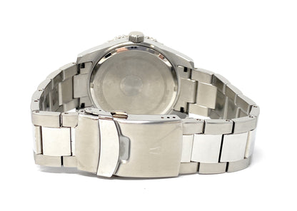 Bulova Men's Blue Dial, Silver Quartz Watch 98A194