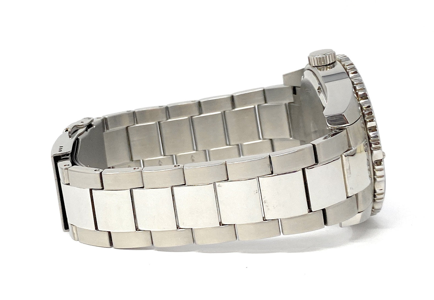Bulova Men's Blue Dial, Silver Quartz Watch 98A194