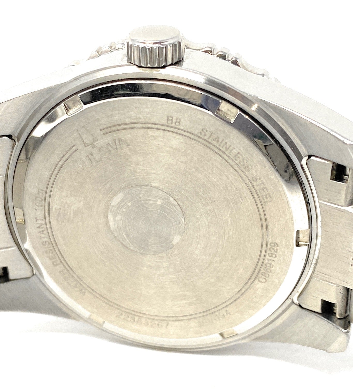Bulova Men's Blue Dial, Silver Quartz Watch 98A194