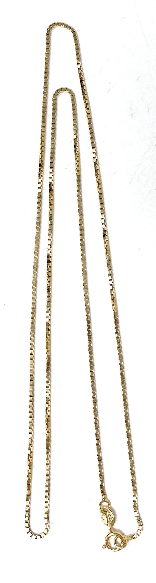 14k Box Necklace 3.8g 9.5in