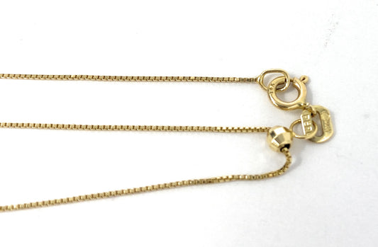 14k Yellow Gold Adjustable Chain 1.2g