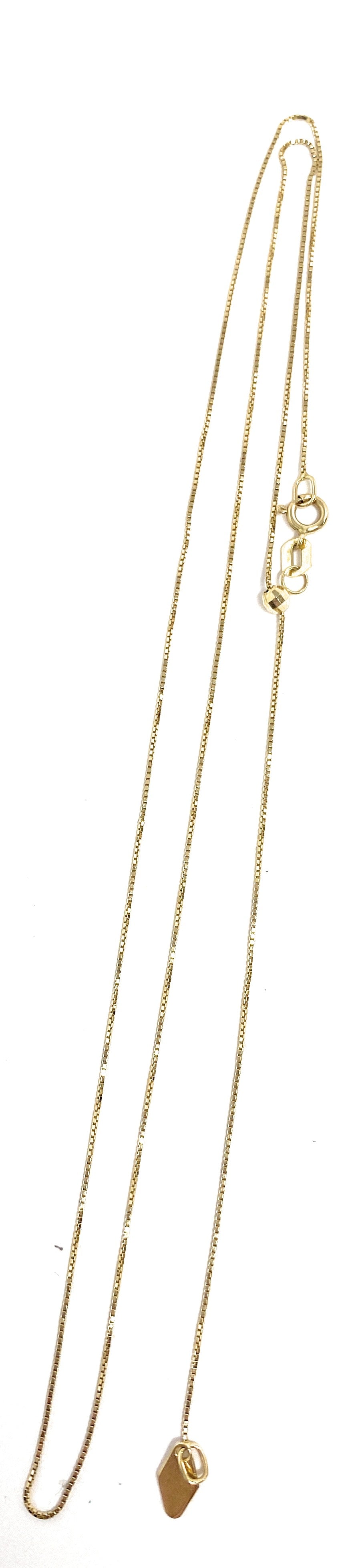 14k Yellow Gold Adjustable Chain 1.2g