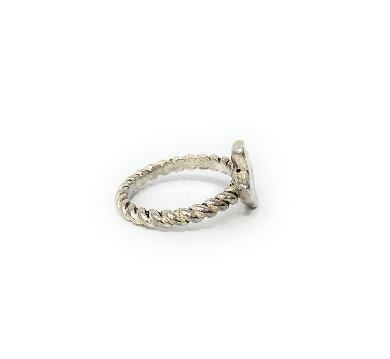 James Avery Retired Texas Sterling Silver Rope Ring Size 6.5
