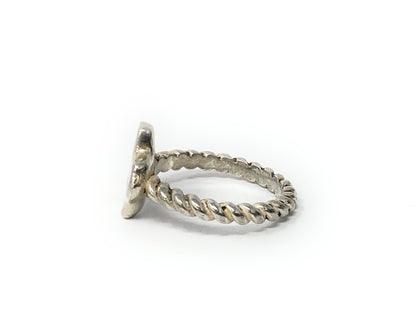 James Avery Retired Texas Sterling Silver Rope Ring Size 6.5