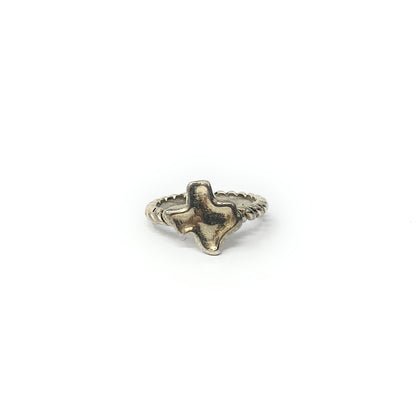 James Avery Retired Texas Sterling Silver Rope Ring Size 6.5