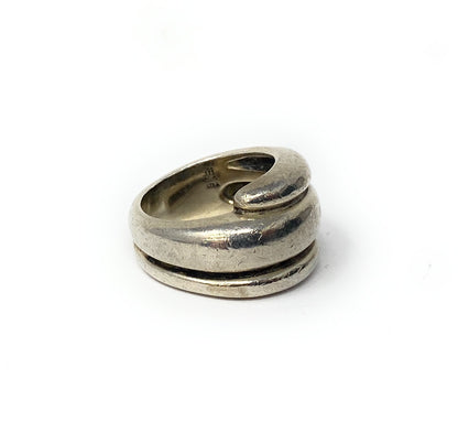 James Avery Triple Wrap Around Dome 925 Sterling Silver Ring Size 5 Retired