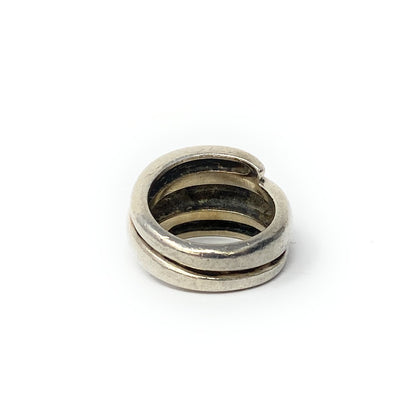 James Avery Triple Wrap Around Dome 925 Sterling Silver Ring Size 5 Retired