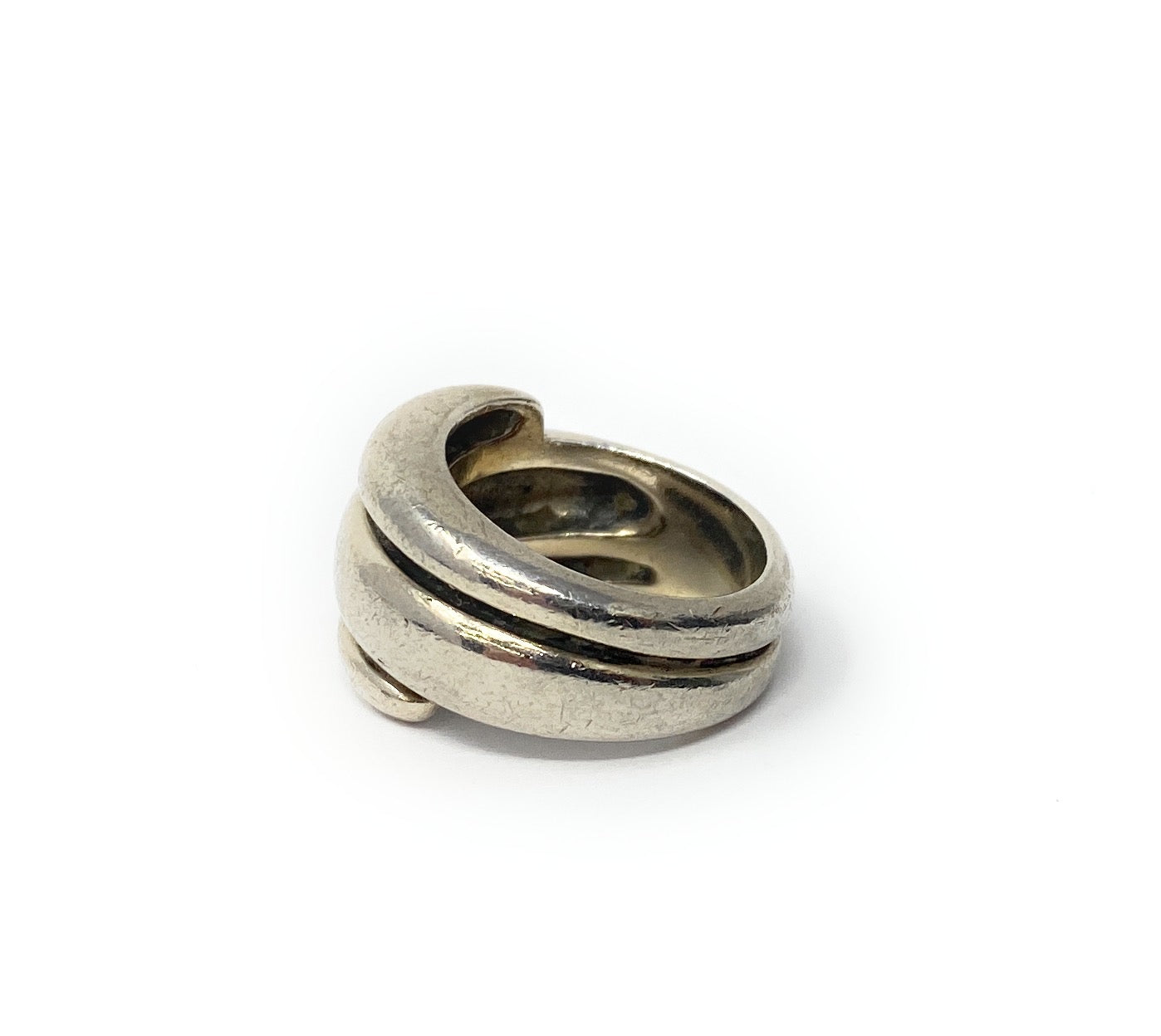 James Avery Triple Wrap Around Dome 925 Sterling Silver Ring Size 5 Retired