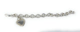 Judith Ripka Silver Heart Charm Bracelet