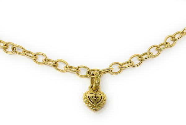 Judith Ripka 925 Gold Tone Necklace