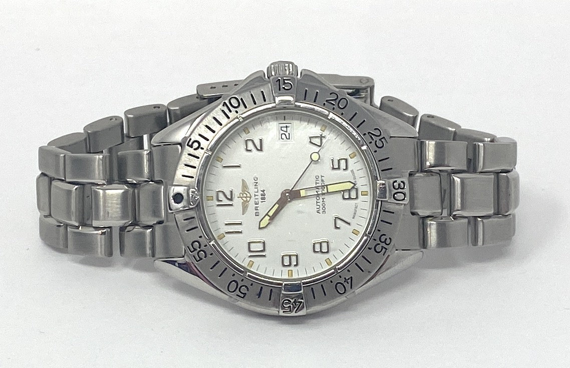 Breitling Colt A17035  Automatic 38mm S. Steel Men's Wristwatch Max Size 7