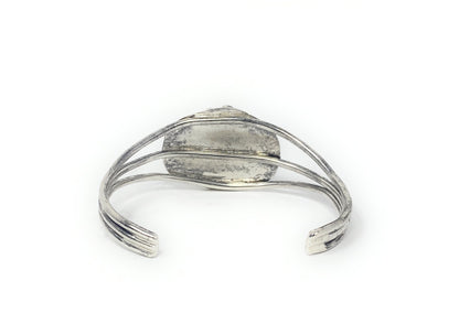 Native American Inspired Sterling Silver Turquoise Cuff Bracelet