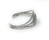 Native American Inspired Sterling Silver Turquoise Cuff Bracelet