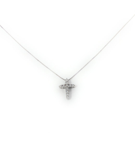 14k White Gold Necklace & Pendant 1.8g