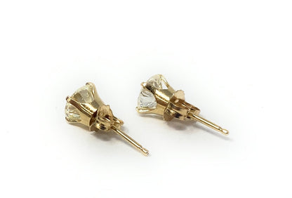 14k Earrings .25pt e/a SI1, Pendant .50pt F Color & Chain Set 4.4g