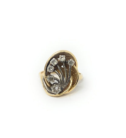 14k Diamond Chip Ring 8.3g