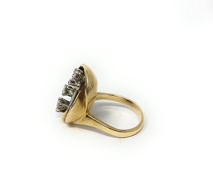 14k Diamond Chip Ring 8.3g