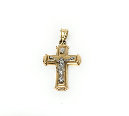 14k Crucifix Pendant 1.3g