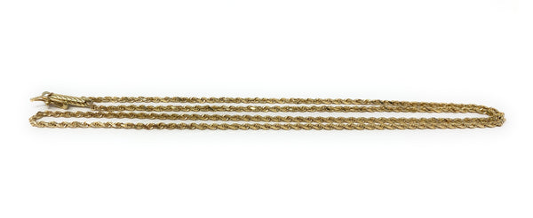 14k Rope Necklace 4.4g