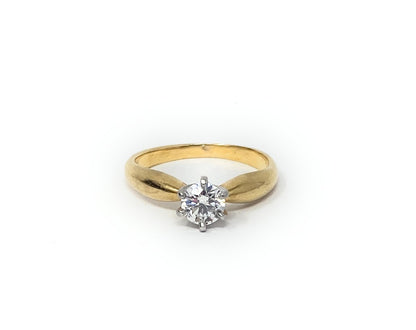 James Avery 18k Diamond Engagement Ring