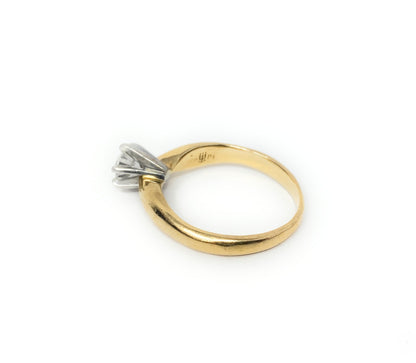 James Avery 18k Diamond Engagement Ring