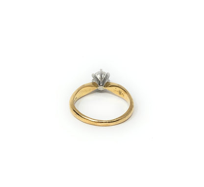 James Avery 18k Diamond Engagement Ring
