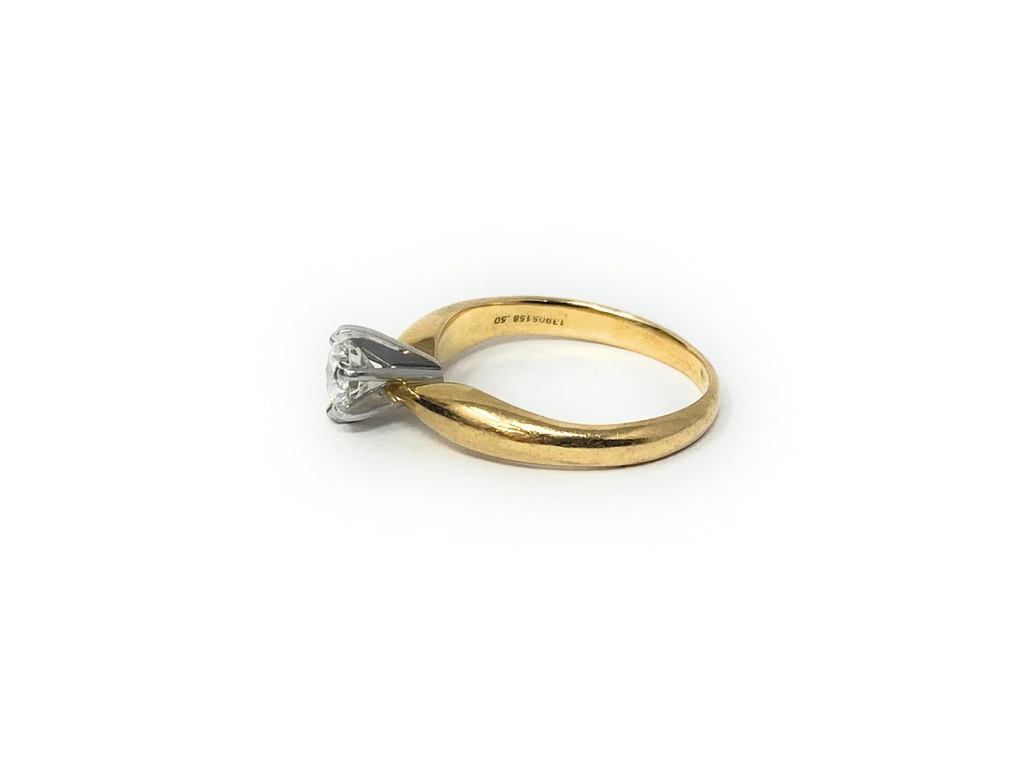 James Avery 18k Diamond Engagement Ring