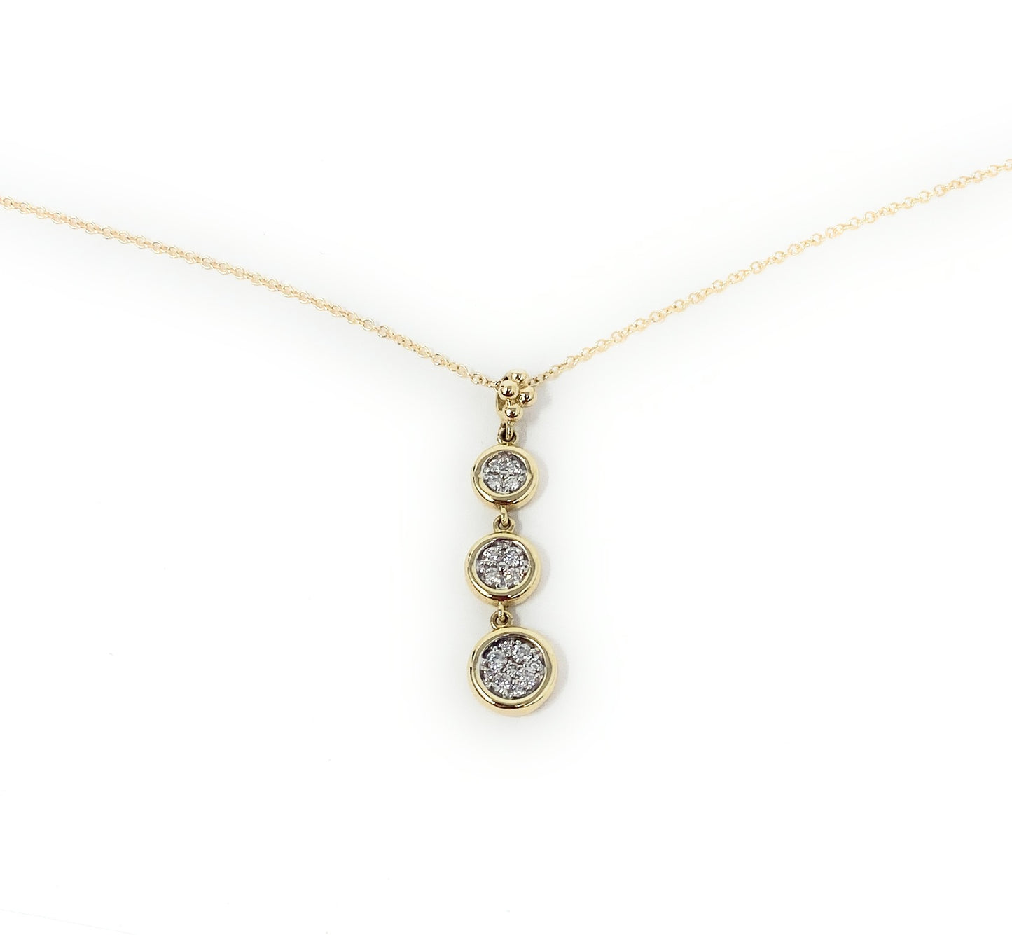 14k Necklace with Pendant Drop 4g