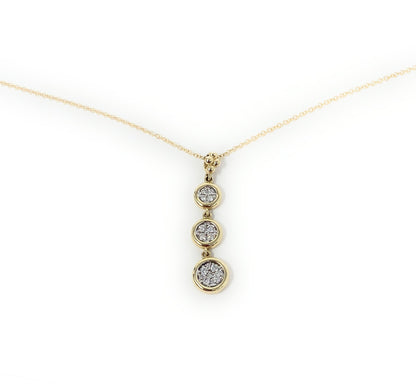 14k Necklace with Pendant Drop 4g