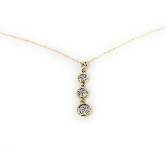 14k Necklace with Pendant Drop 4g