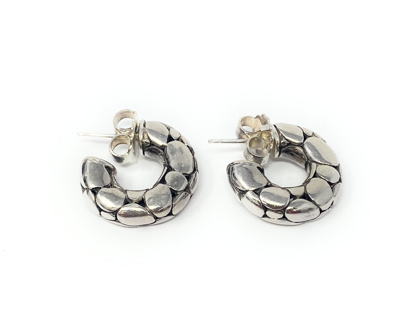 John Hardy Earrings Keli Pebble Collection 925