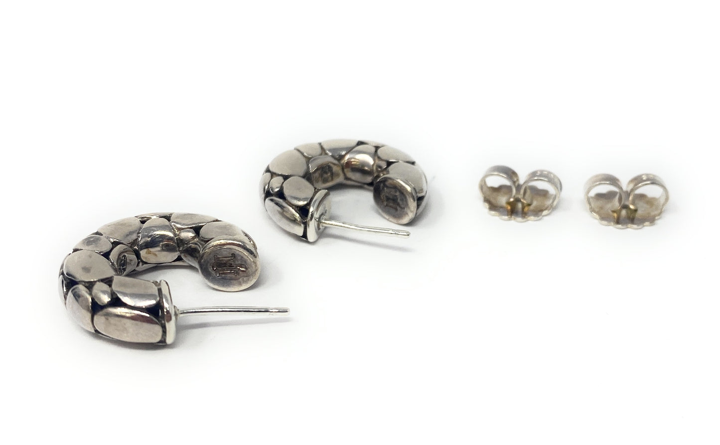 John Hardy Earrings Keli Pebble Collection 925