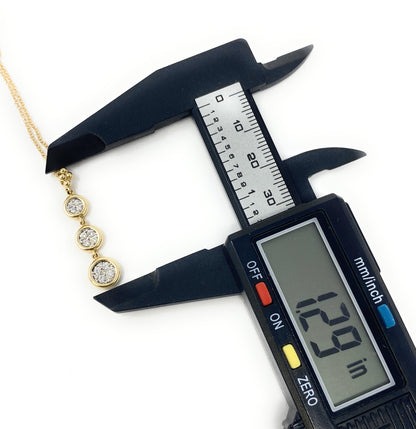 14k Necklace with Pendant Drop 4g
