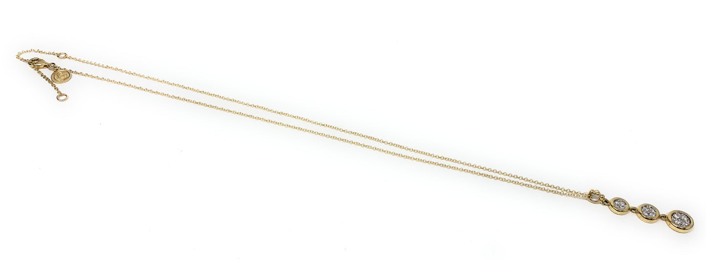 14k Necklace with Pendant Drop 4g
