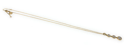 14k Necklace with Pendant Drop 4g