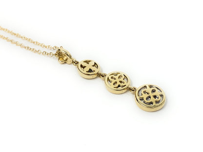 14k Necklace with Pendant Drop 4g